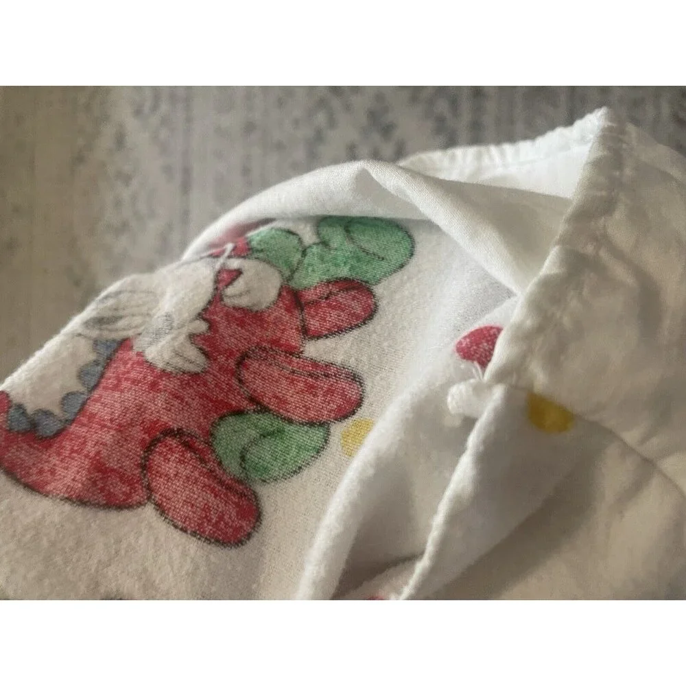 Vintage Walt Disney Mickey‎ Mouse Minnie Donald Duck Pluto Pillow Case
